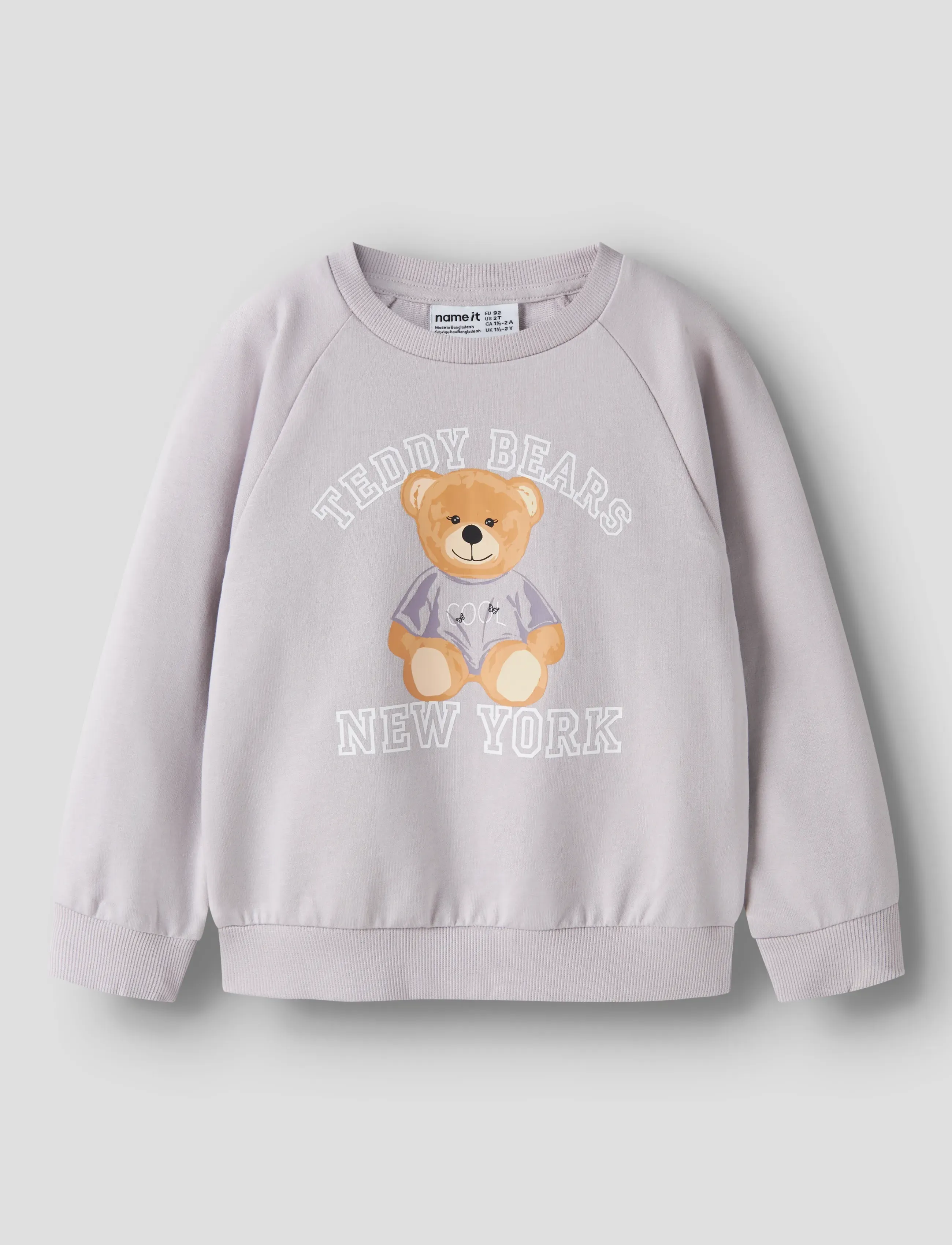 name it NMFVENUS LS NREG SWEAT UNB - Oberteile - LILAC MARBLE / pink/rose