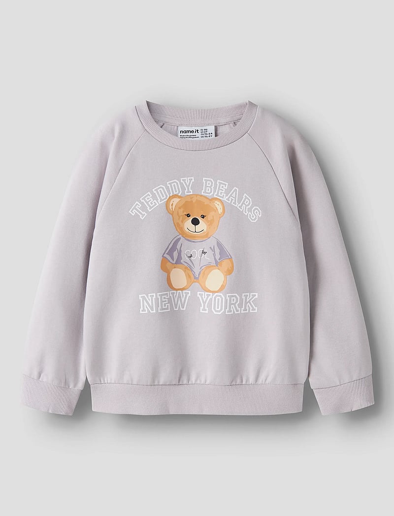 name it - NMFVENUS LS NREG SWEAT UNB - sweatshirts - lilac marble - 0