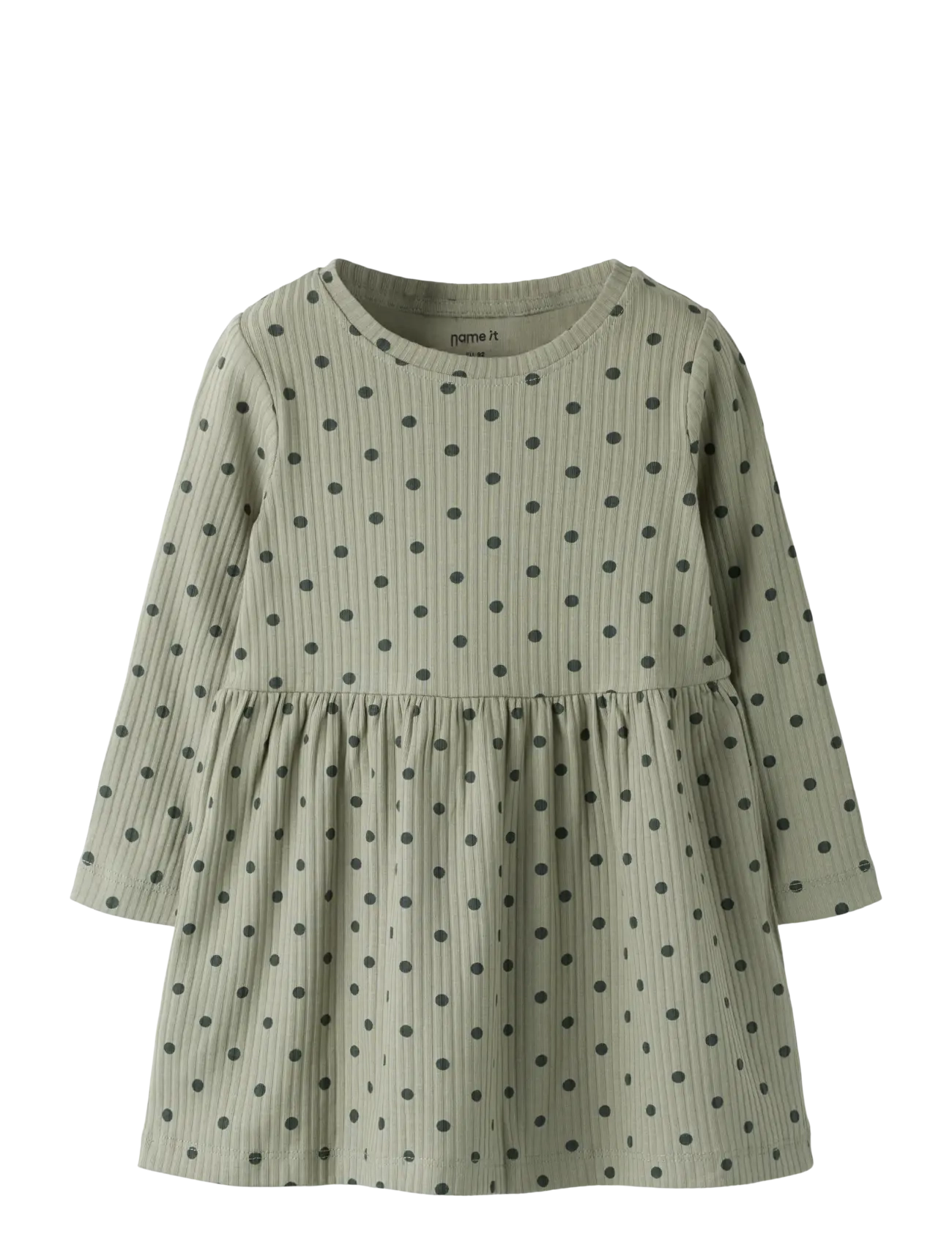 name it NMFVEMMA LS DRESS - Klänningar & Kjolar - SHADOW / khaki/green