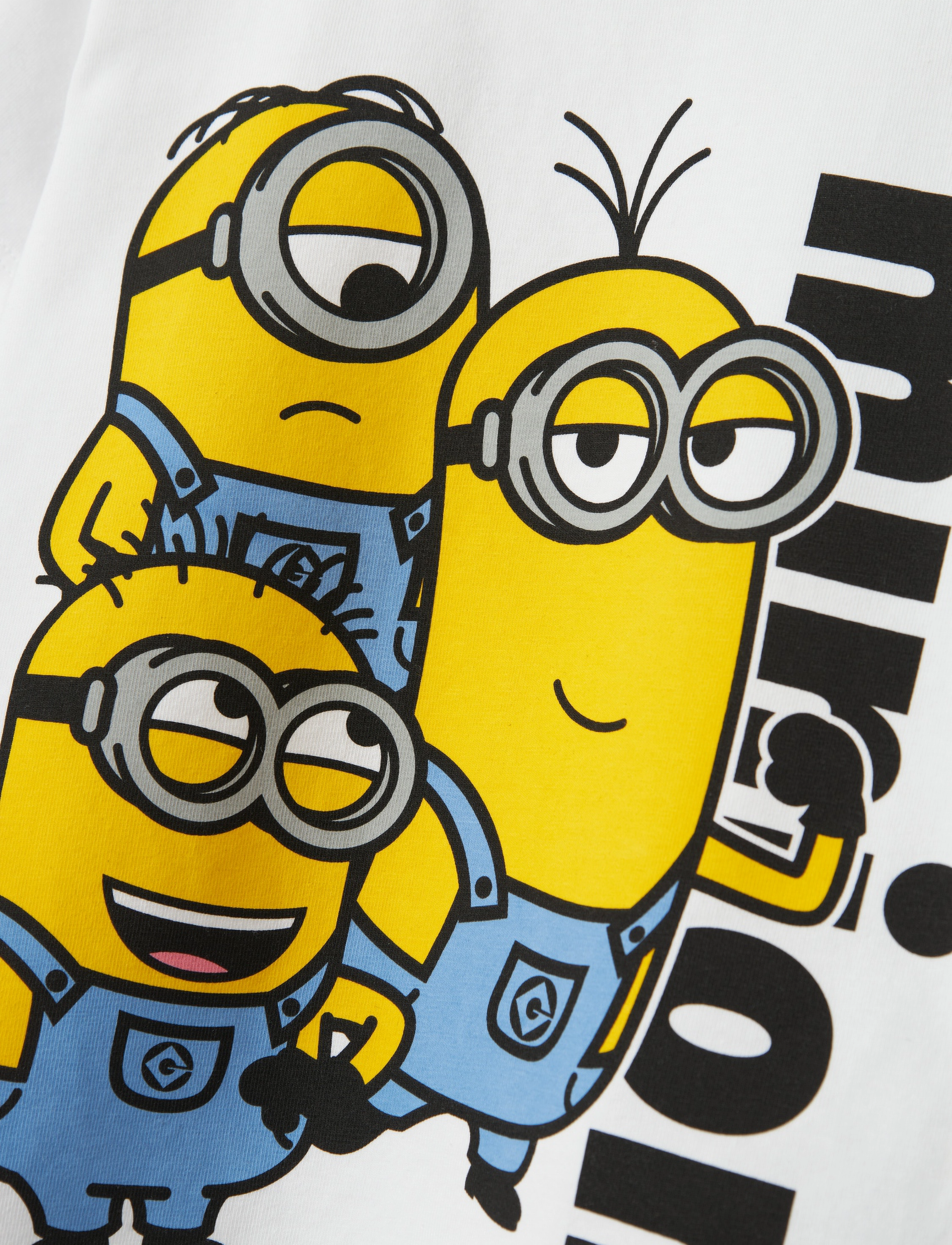 name it - NMMJULE MINIONS NREG SS TOP BOX SKY - bright white - 2