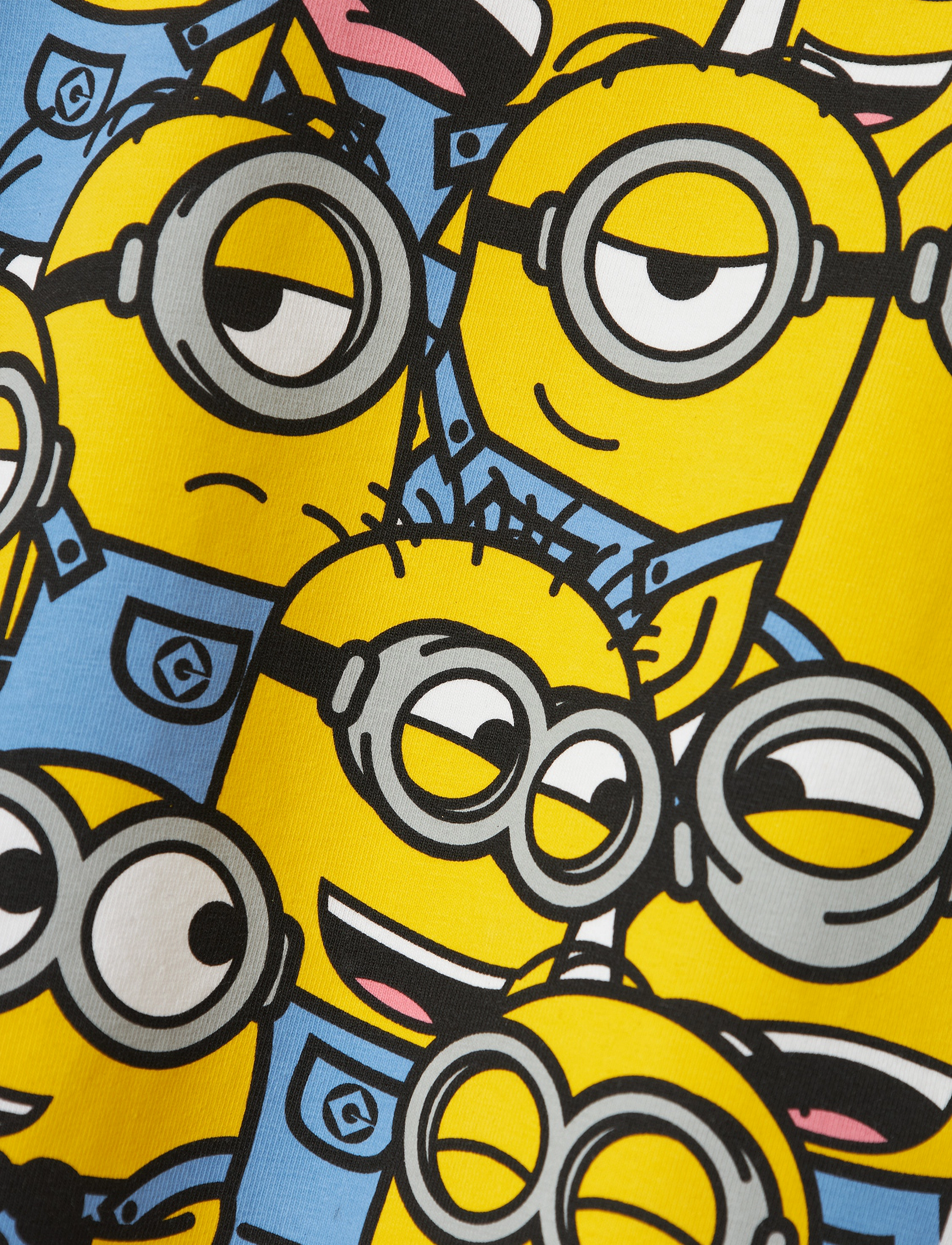 name it - NMMJULE MINIONS NREG SS TOP BOX SKY - bright white - 2