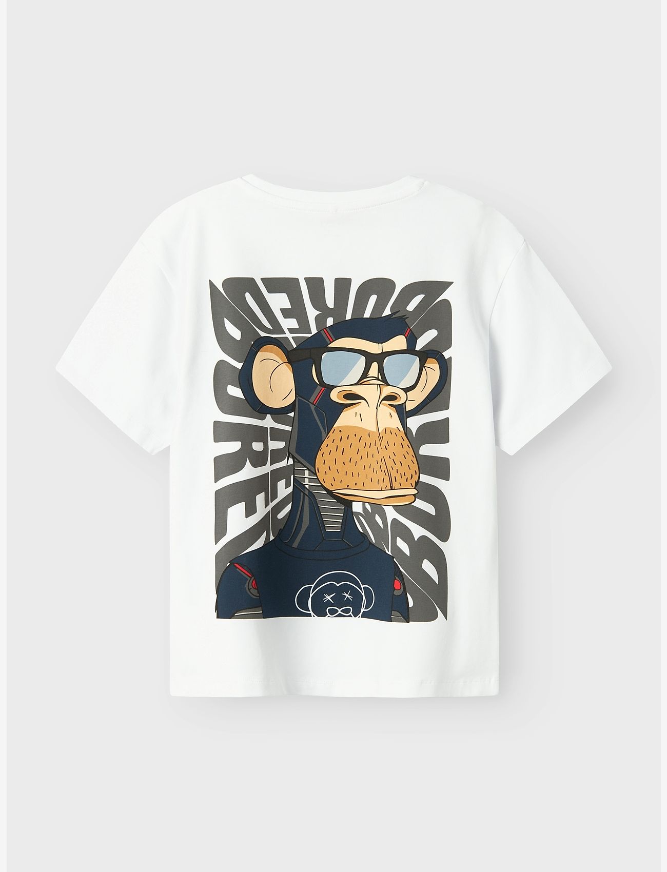 name it - NKMDYN BOREDOFD NREG SS TOP BOX SKY - short-sleeved t-shirts - bright white - 1