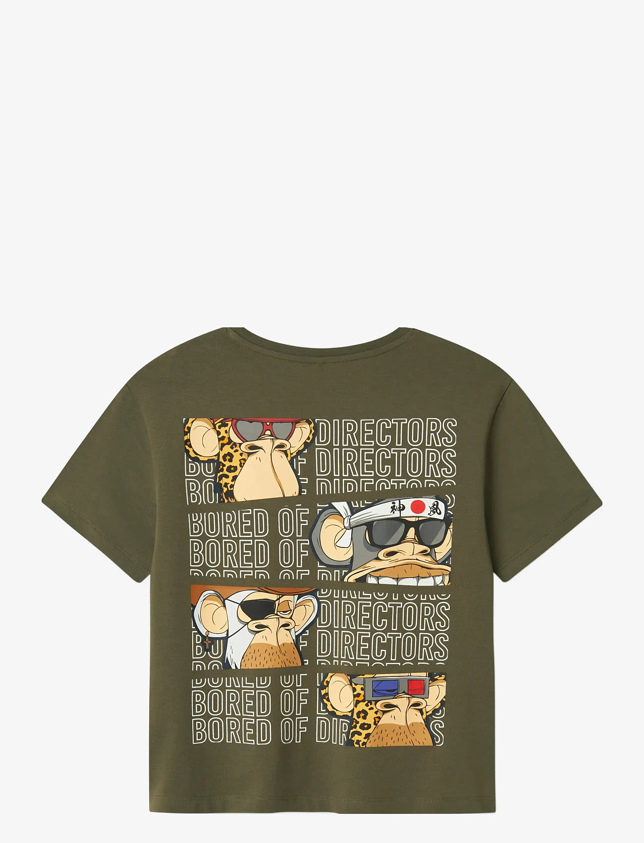 name it - NKMDYN BOREDOFD NREG SS TOP BOX SKY - kortærmede t-shirts - dusty olive - 1