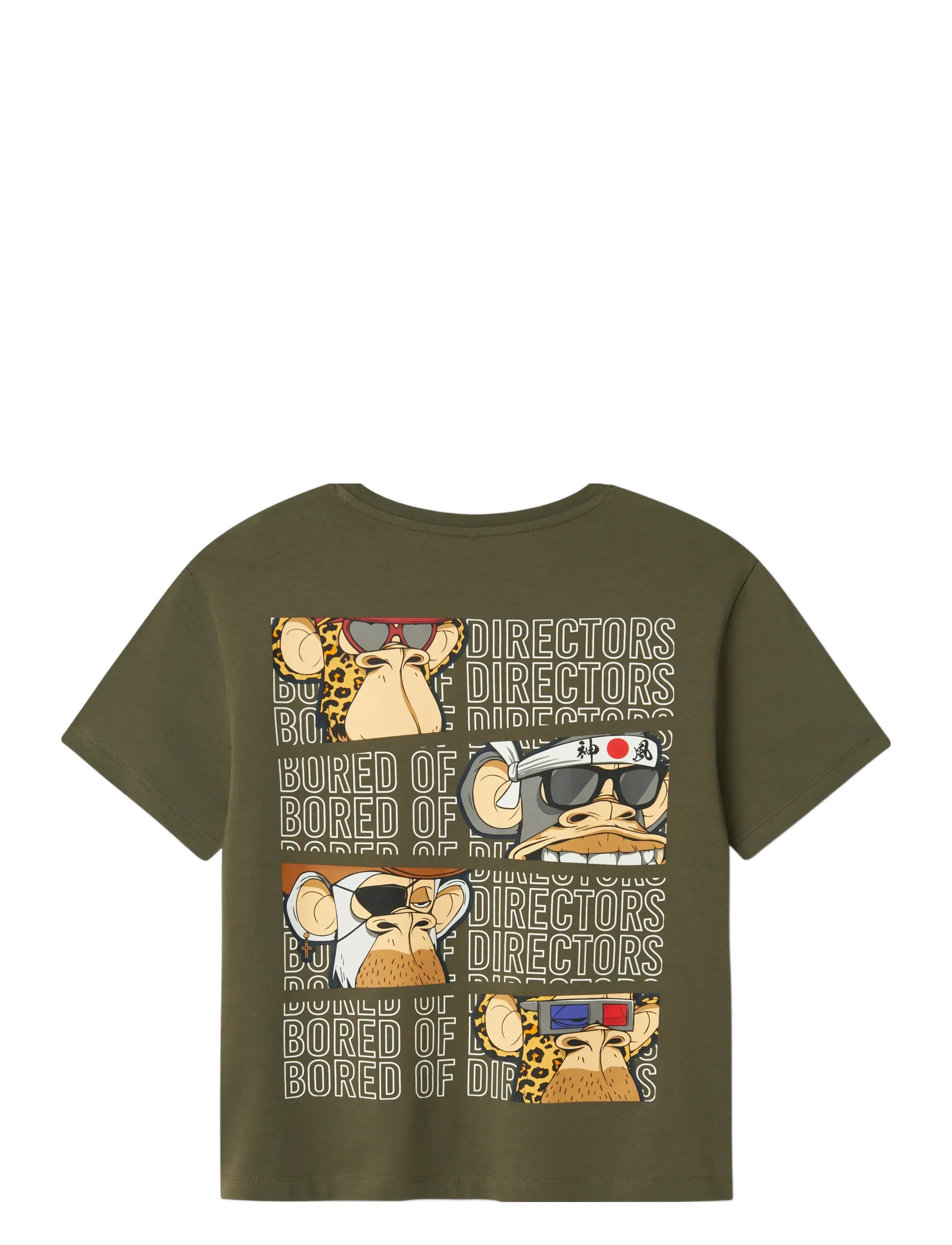 name it - NKMDYN BOREDOFD NREG SS TOP BOX SKY - kortærmede t-shirts - dusty olive - 1