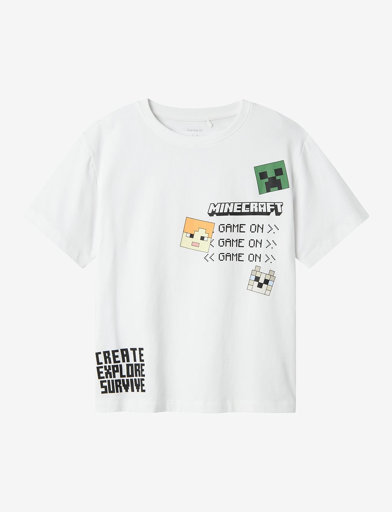 name it - NKMJAFAR MINECRAFT NREG SS TOP BOX BFU - bright white - 0