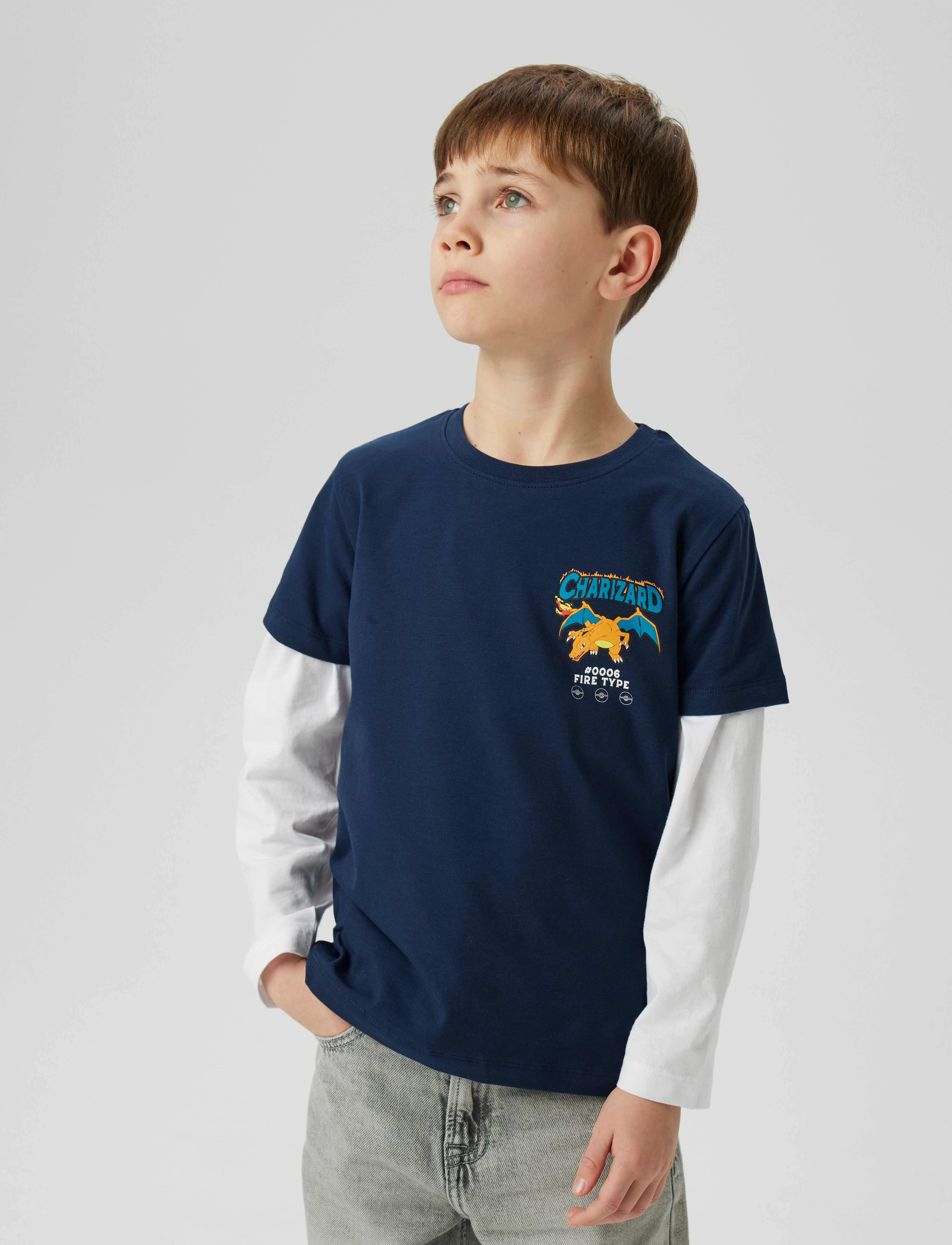 name it - NKMJATIN POKEMON NREG S TOP BOX SKY - t-shirts à manches courtes - navy blazer - 2