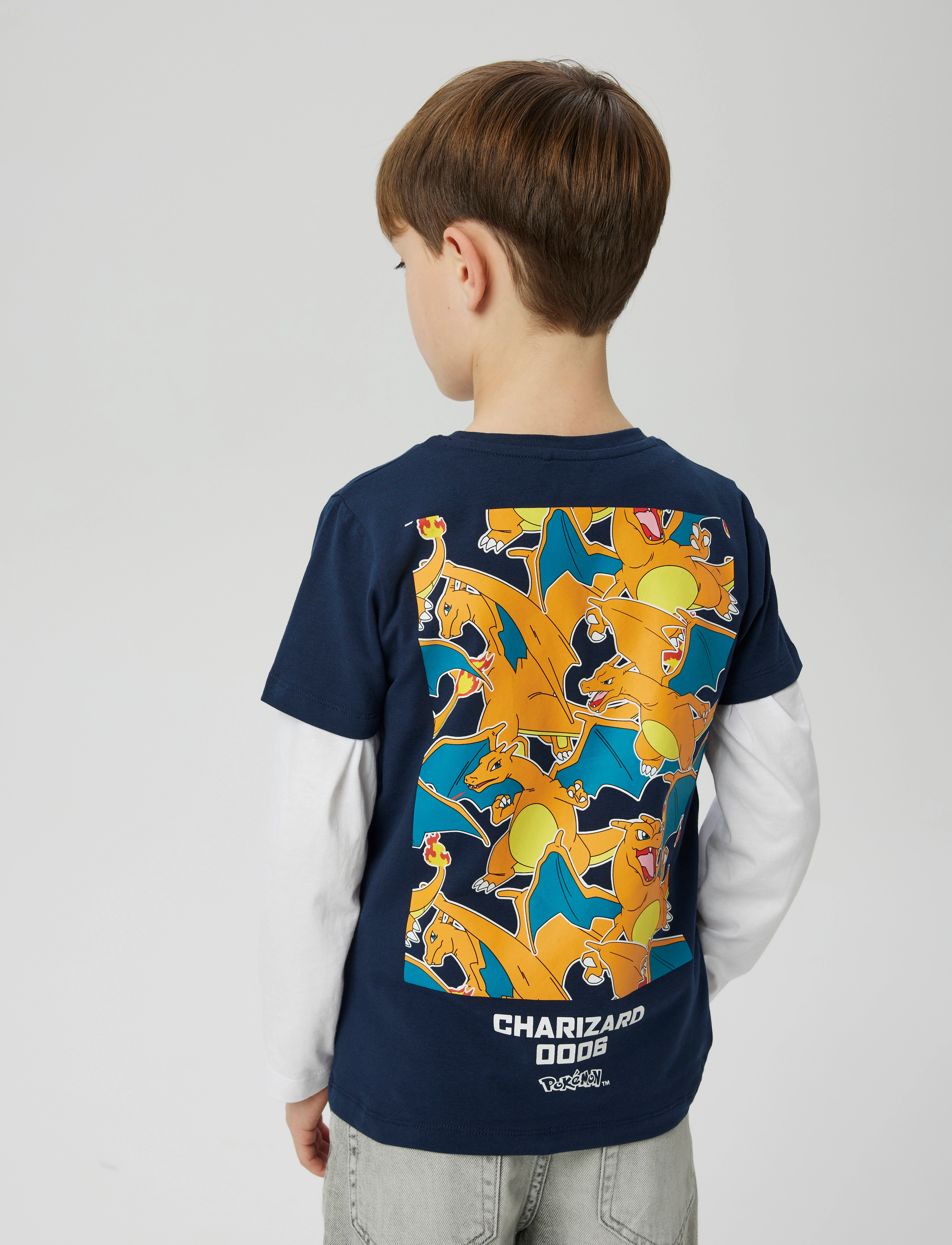 name it - NKMJATIN POKEMON NREG S TOP BOX SKY - t-shirts à manches courtes - navy blazer - 3