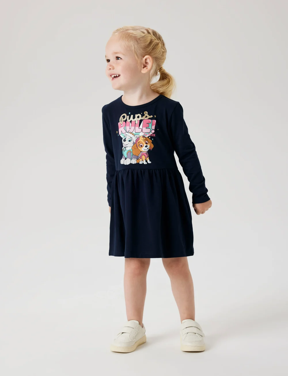 name it - NMFDYMA PAWPATROL LS DRESS NOOS CPLG - long-sleeved baby dresses - dark sapphire - 0