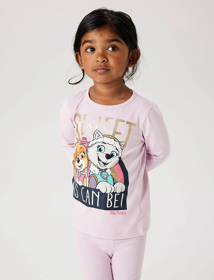 name it - NMFDYS PAWPATROL LS TOP NOOS CPLG - langärmelig - winsome orchid - 0
