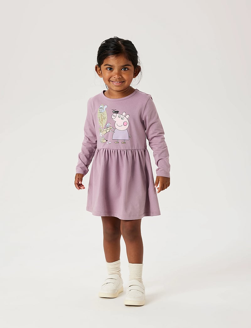 name it - NMFDYFFI PEPPA LS DRESS NOOS CPLG - elderberry - 3