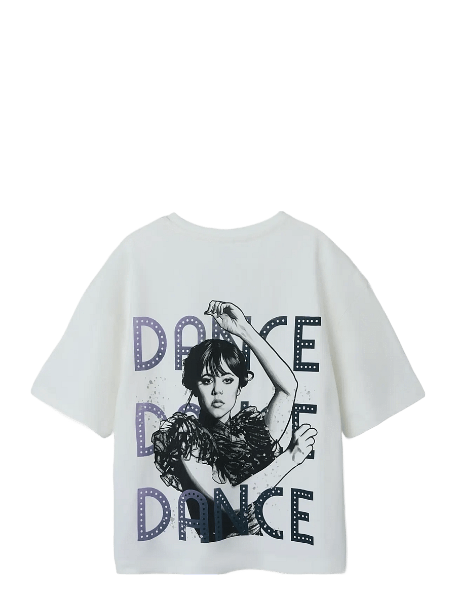 name it - NKFDYP WEDNESDAY SS RLX TOP BOX NOOS SKY - kortärmade t-shirts - cloud dancer - 1