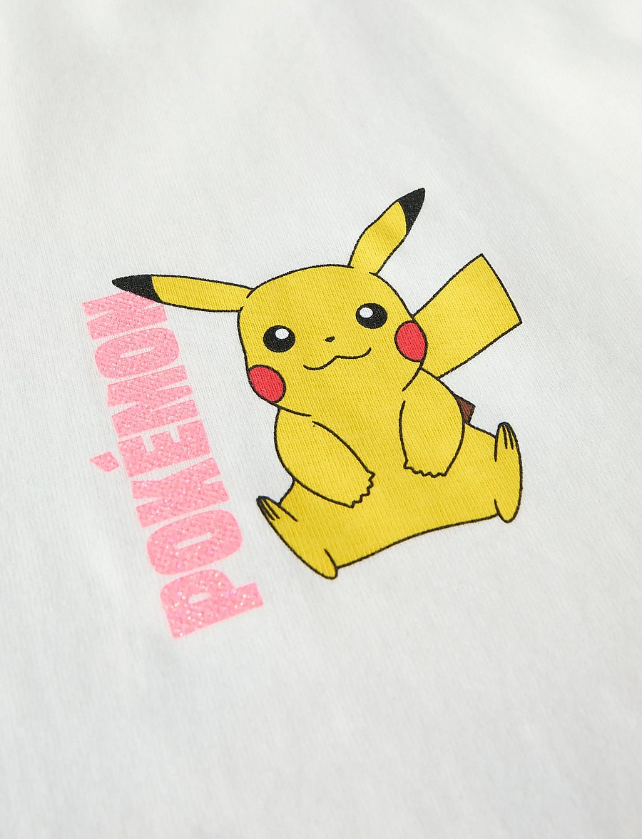 name it - NKFDYPPI POKEMON SS RLX TOP NOOS SKY - kortærmede t-shirts - cloud dancer - 3