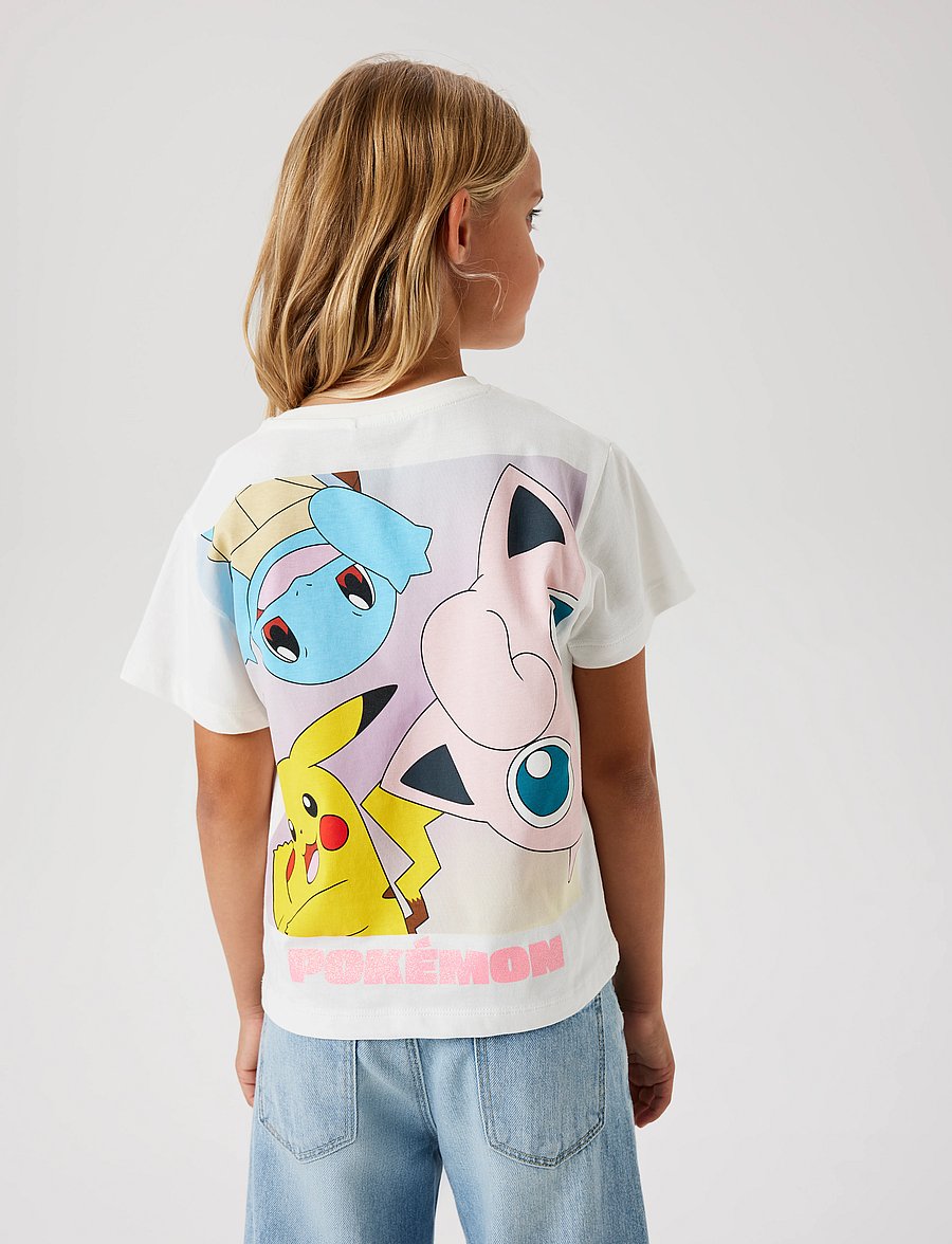 name it - NKFDYPPI POKEMON SS RLX TOP NOOS SKY - kortærmede t-shirts - cloud dancer - 4