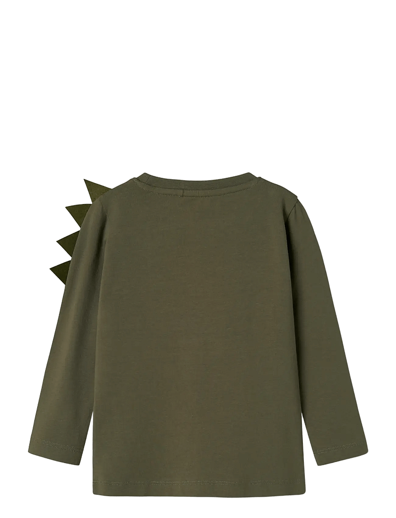 name it - NMMDOVID GIGANTO NREG LS TOP NOOS VDE - long-sleeved t-shirts - dusty olive - 2