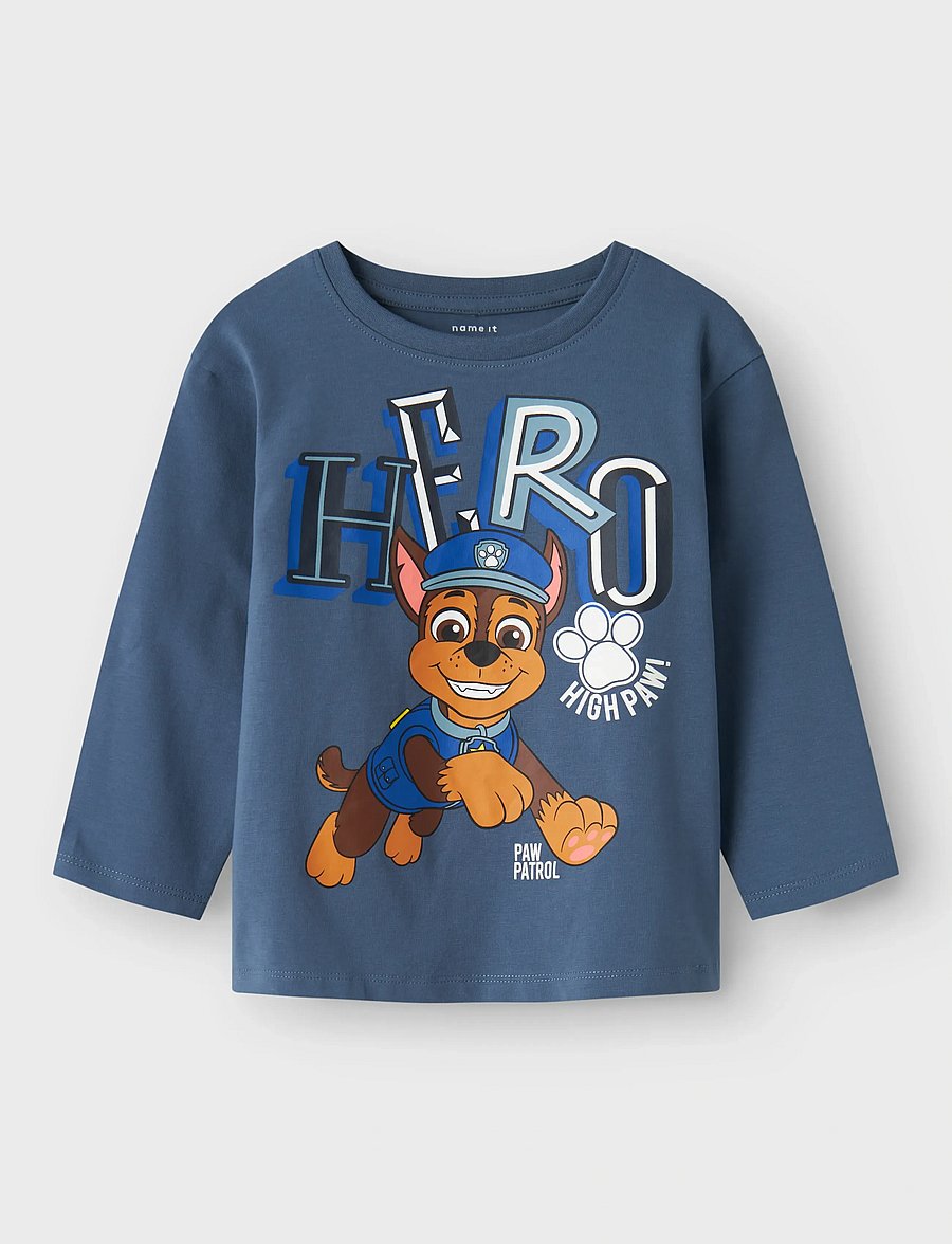 name it - NMMJAHAV PAWPATROL NREG LS TOP NOOS CPLG - langärmelig - china blue - 0