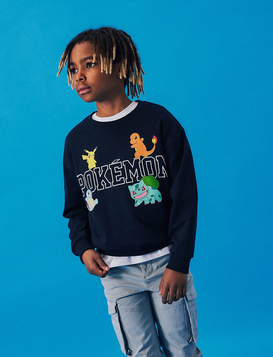name it - NKMDAY POKEMON NREG SWEAT BRU NOOS SKY - collegepaidat - dark sapphire - 0