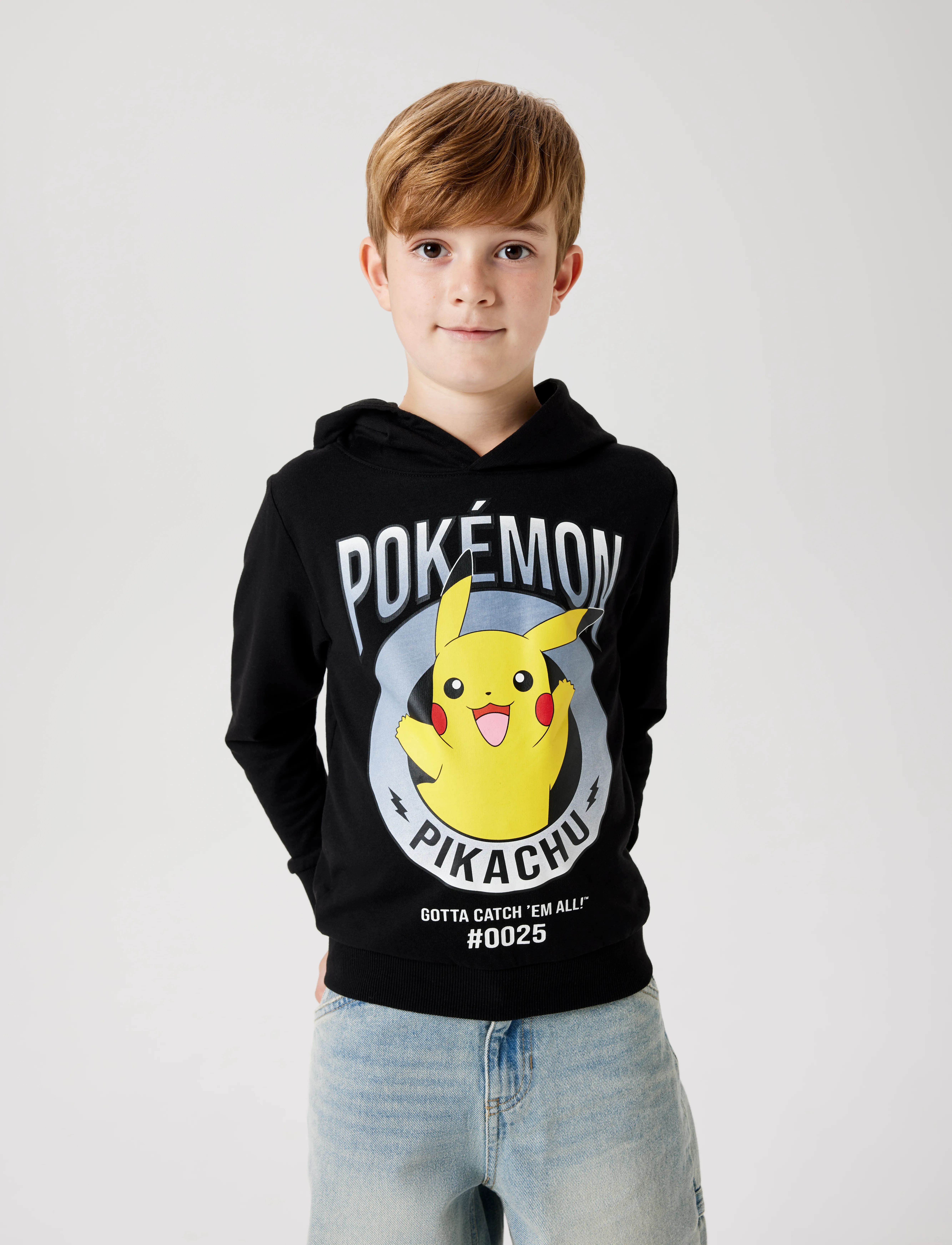 name it - NKMDU POKEMON NREG SWEAT WH BRU NOOS SKY - hoodies - black - 2