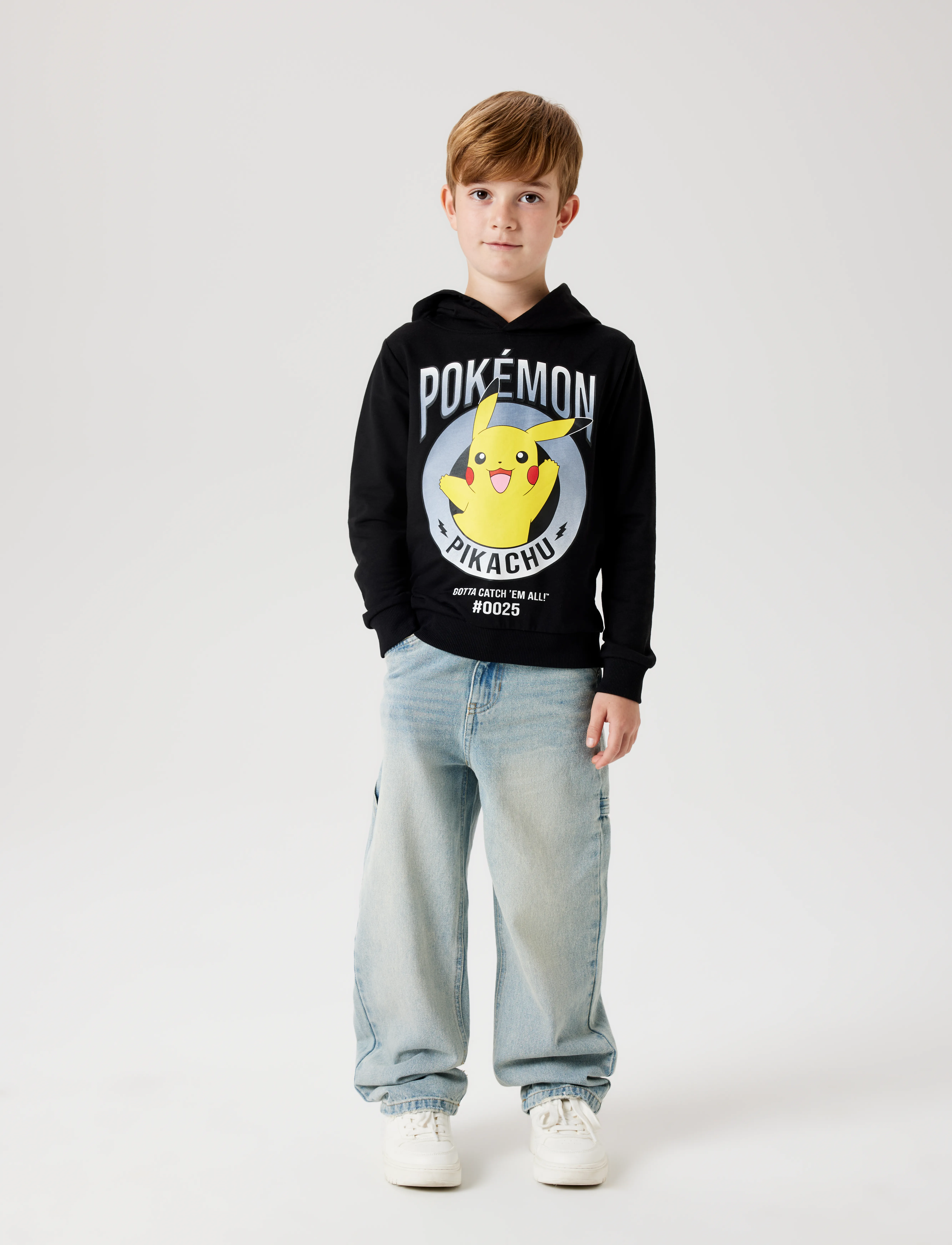 name it - NKMDU POKEMON NREG SWEAT WH BRU NOOS SKY - hoodies - black - 3