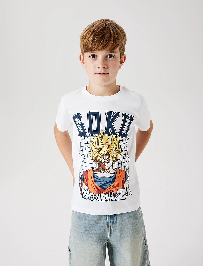 name it - NKMDRUE DRAGONB NREG SS TOP BOX NOOS VDE - short-sleeved t-shirts - bright white - 4