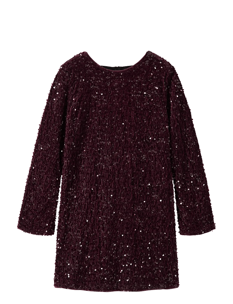 name it - NKFRUSITTA LS DRESS - partykleider - catawba grape - 0