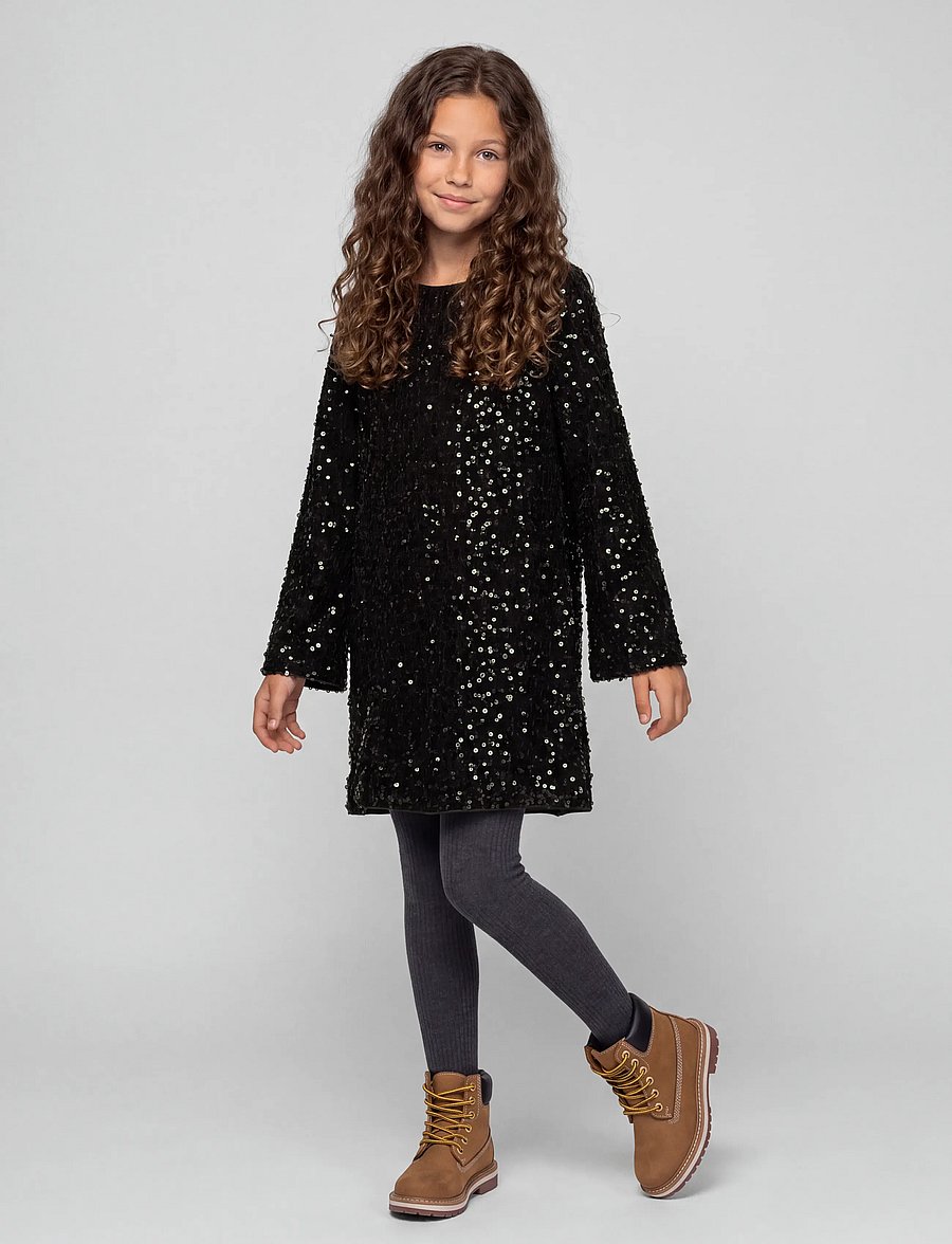 name it - NKFRUSITTA LS DRESS - festkjoler - chocolate plum - 3