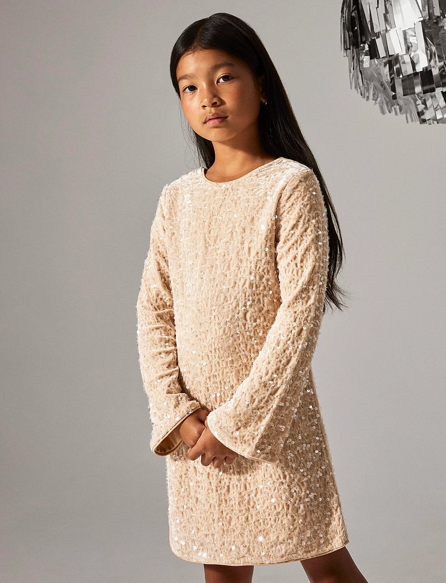 name it - NKFRUSITTA LS DRESS - feestjurken - jet stream - 4
