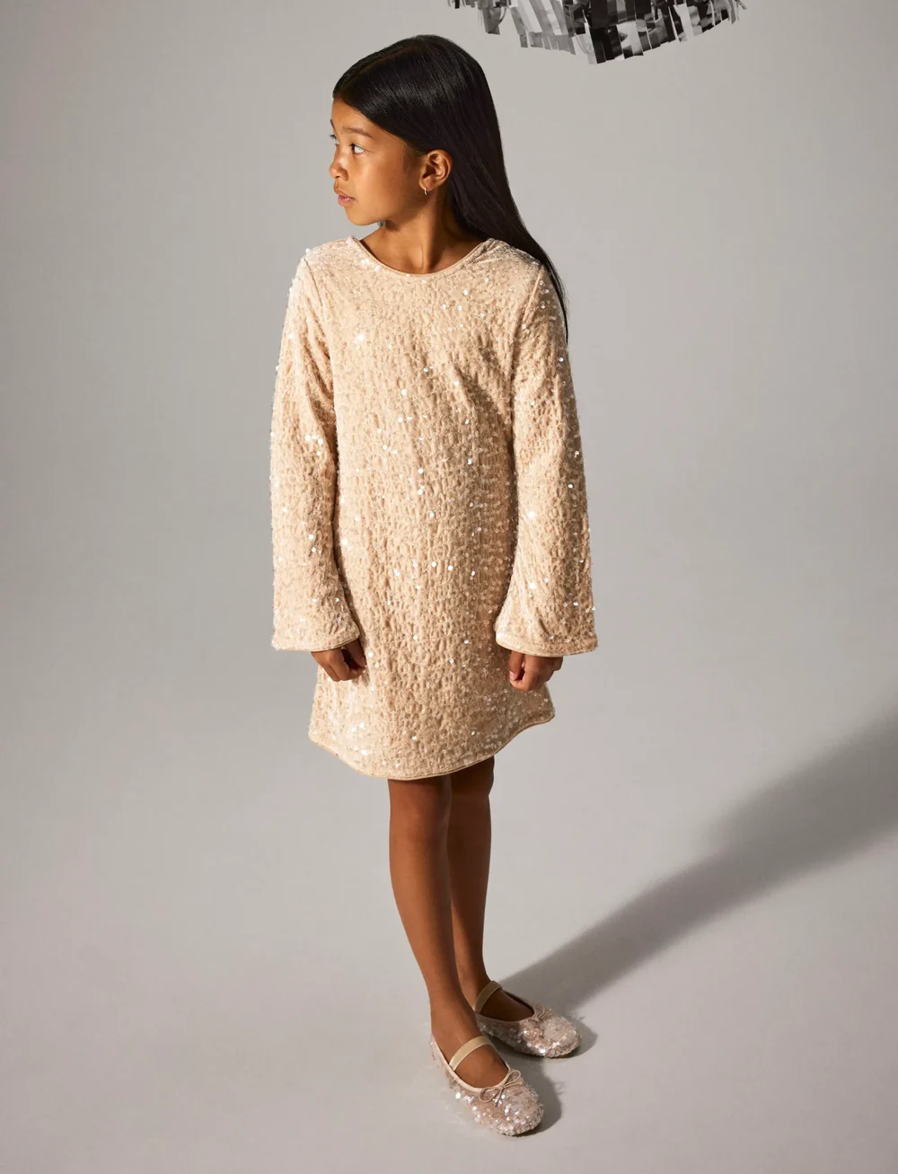 name it - NKFRUSITTA LS DRESS - festklänningar - jet stream - 5