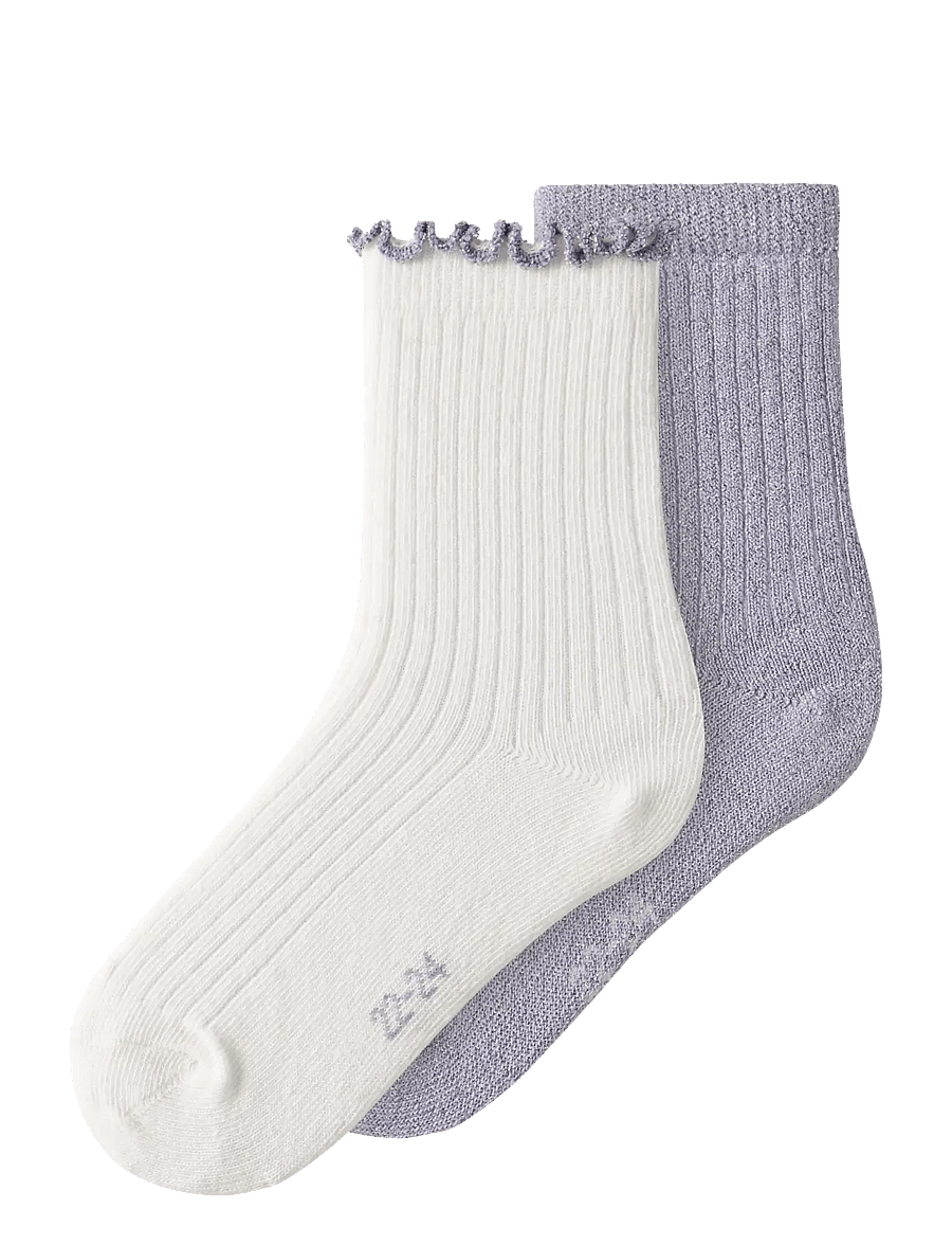 name it - NMFTUTTI 2P SOCK - lavender gray - 0