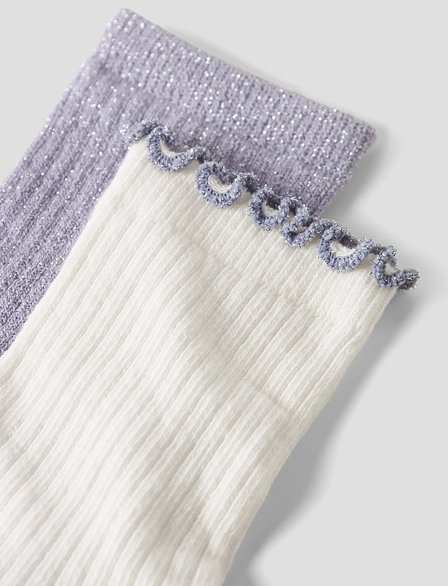 name it - NMFTUTTI 2P SOCK - lavender gray - 2