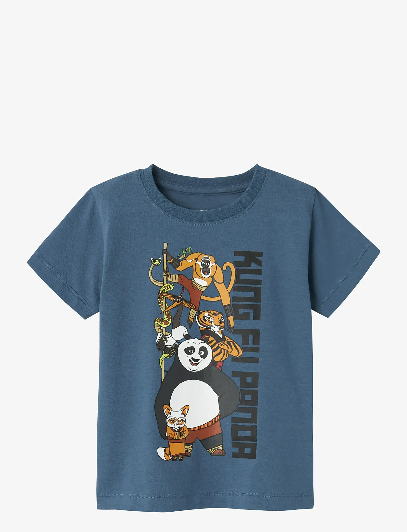 name it - NMMJAC KUNGFUPANDA NREG SS TOP BOX SKY - autumn clothing - bering sea - 0