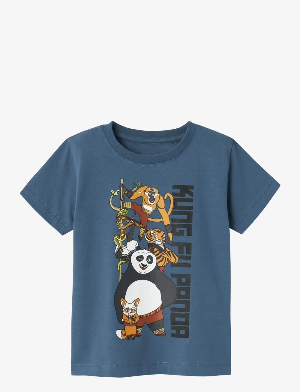 name it - NMMJAC KUNGFUPANDA NREG SS TOP BOX SKY - t-shirts à manches courtes - bering sea - 0