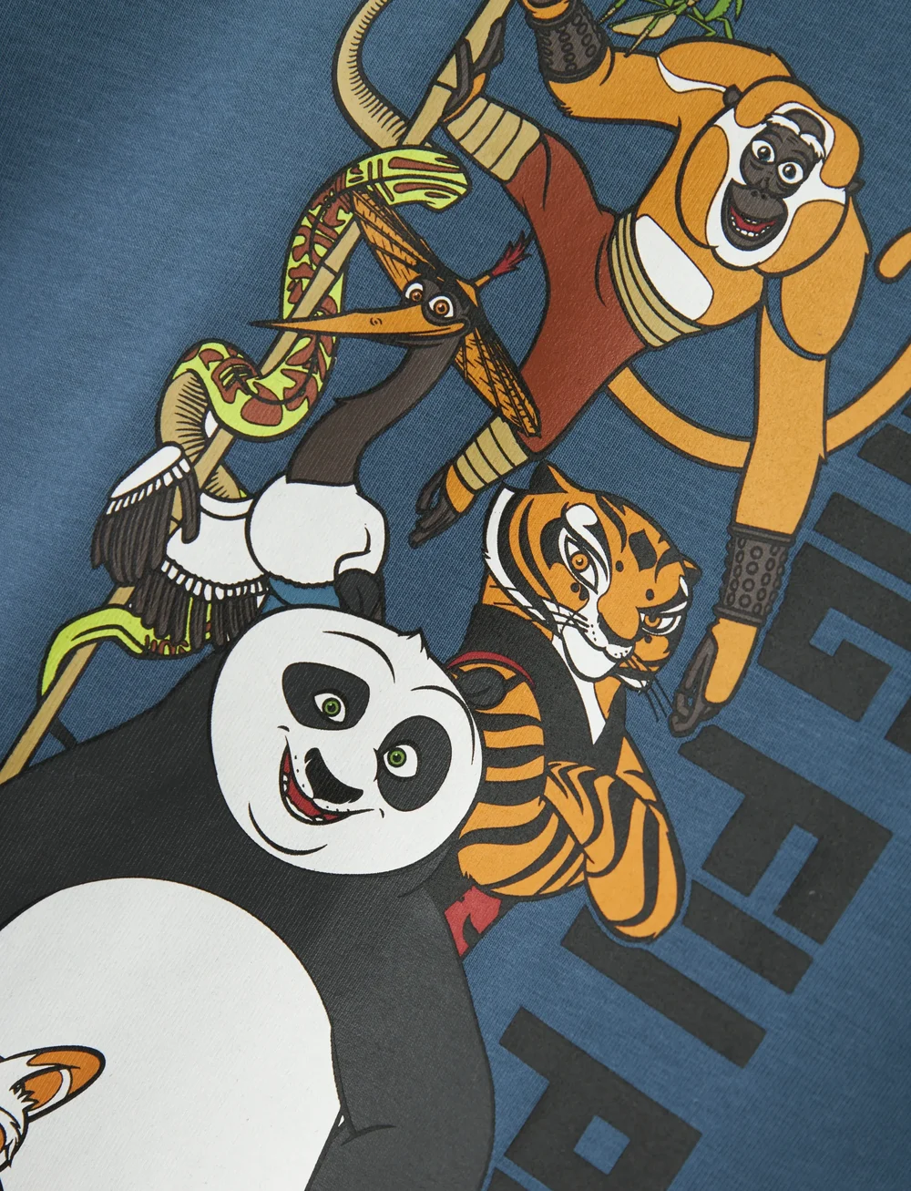 name it - NMMJAC KUNGFUPANDA NREG SS TOP BOX SKY - t-shirts à manches courtes - bering sea - 2