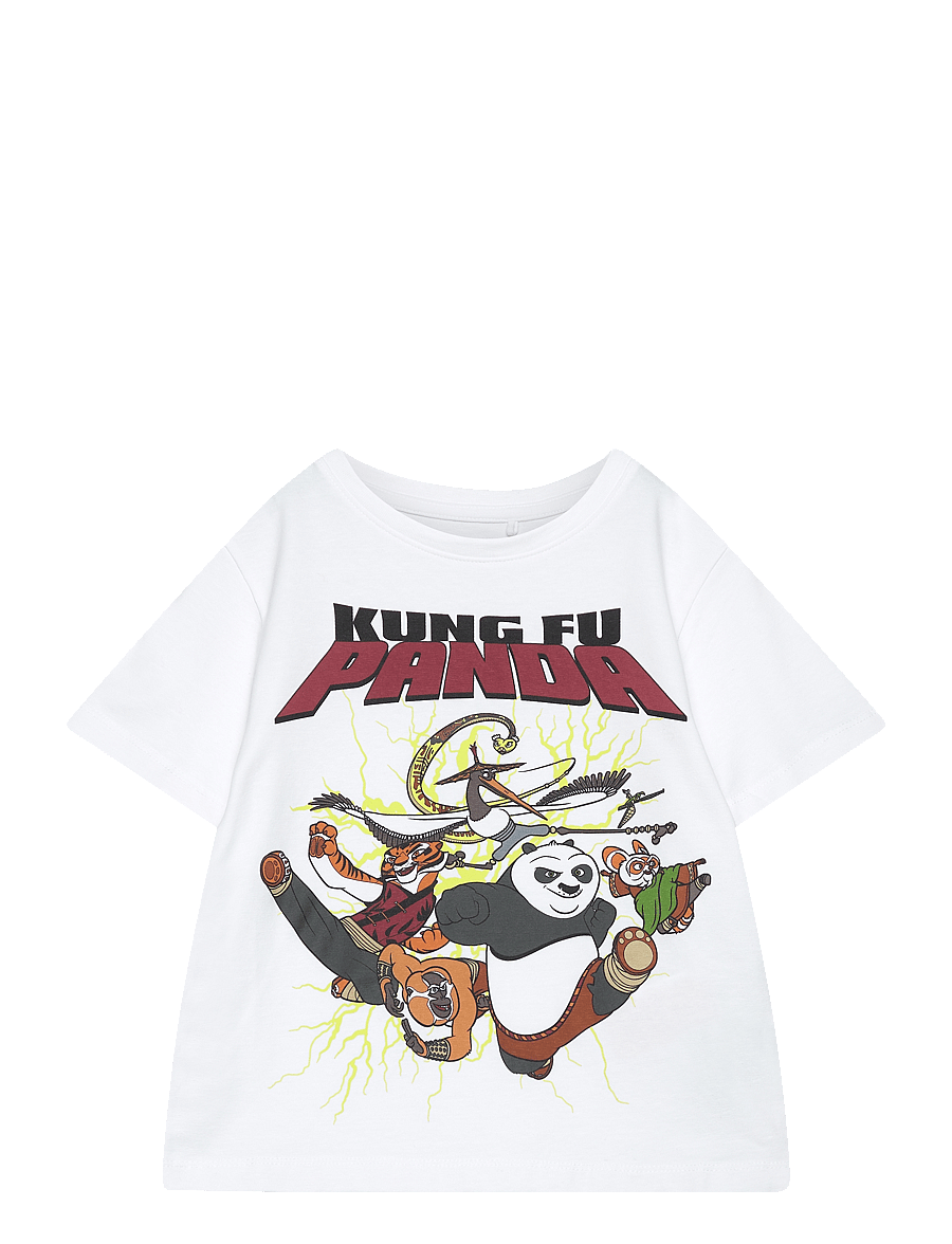 name it - NMMJAC KUNGFUPANDA NREG SS TOP BOX SKY - bright white - 0