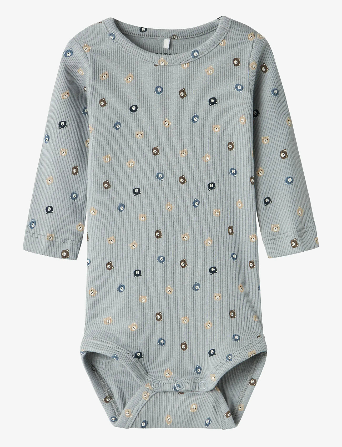 name it - NBMTUMAS LS BODY - langärmelige bodys - quarry - 1