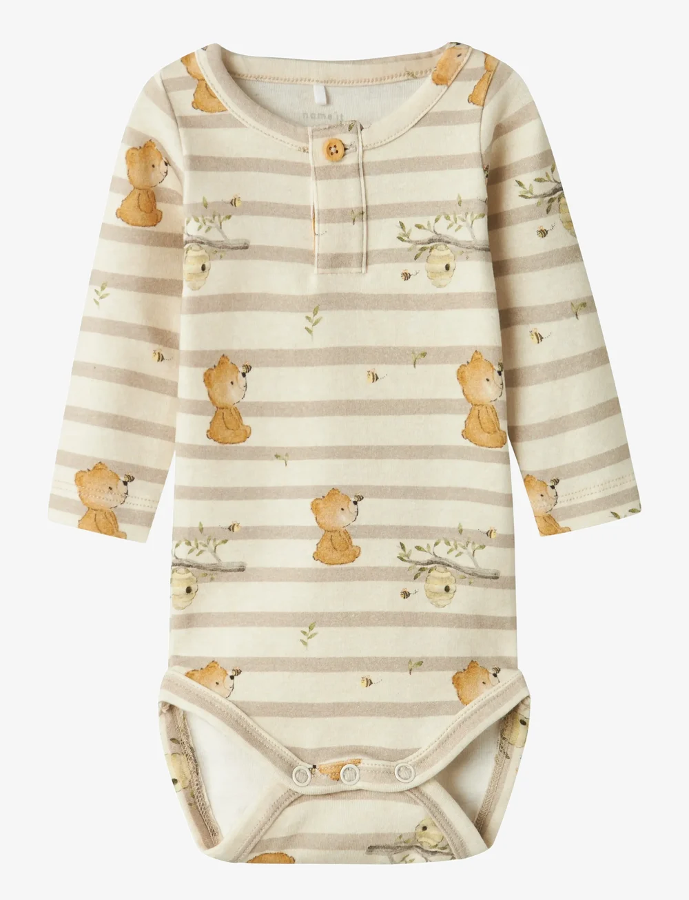 name it - NBMTHILO M LS BODY - langärmelige bodys - peyote melange - 1