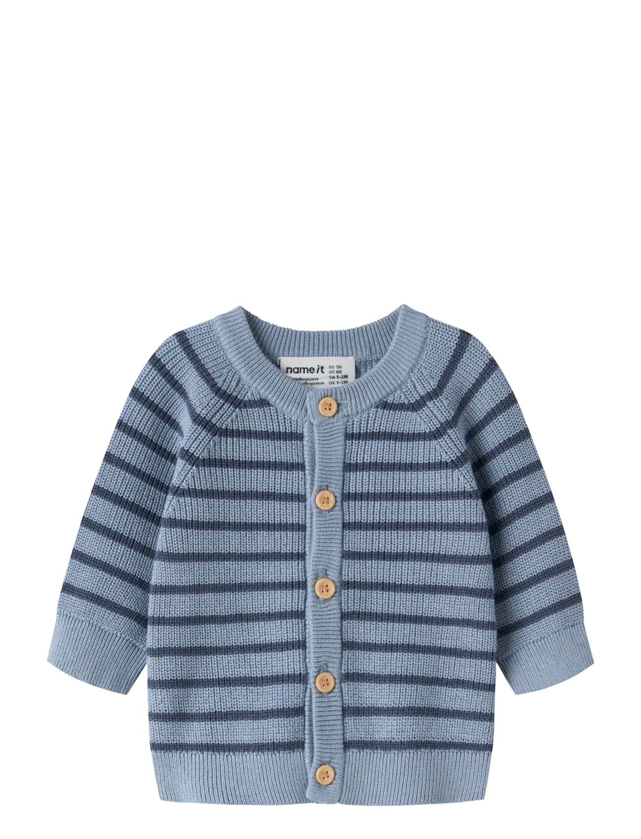 name it Nbmmast Ls Knit Card Noos, 50, Knitwear, Blau - Cardigans, Kinder