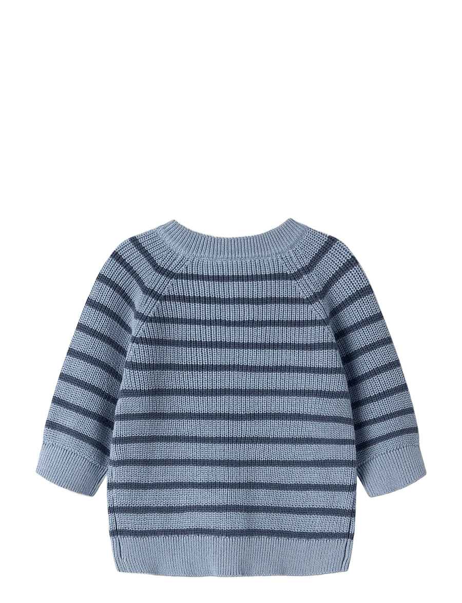 name it - NBMMAST LS KNIT CARD NOOS - koftor - ashley blue - 1