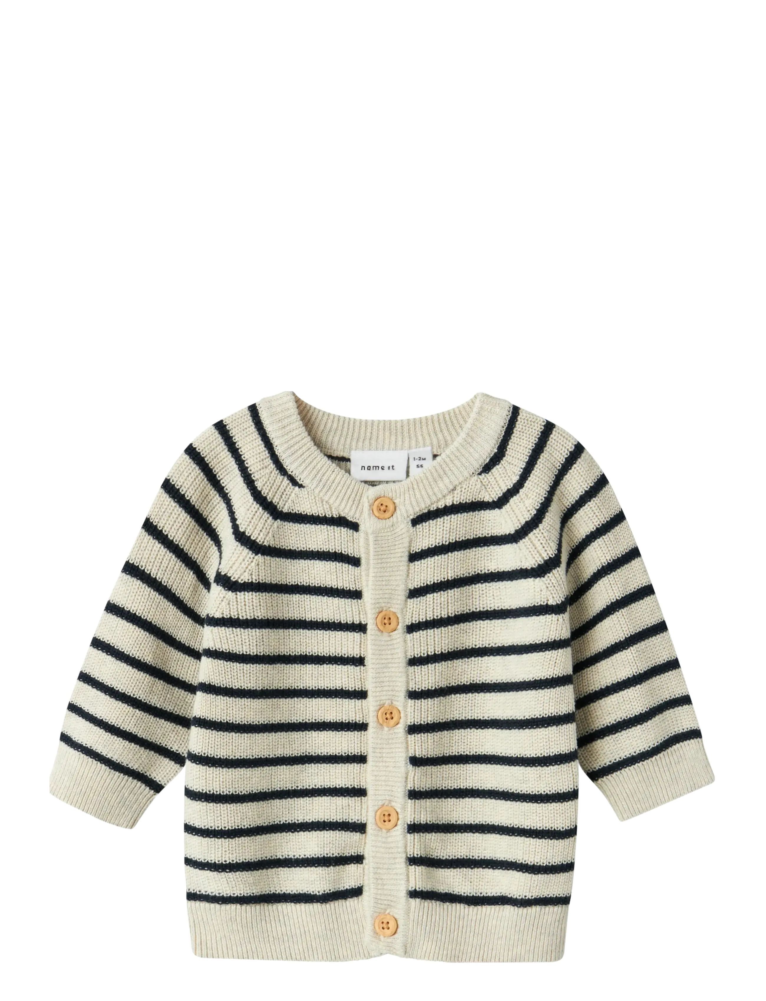 NAME IT Nbmmast Ls Knit Card Noos Cream - 56 - Kinder
