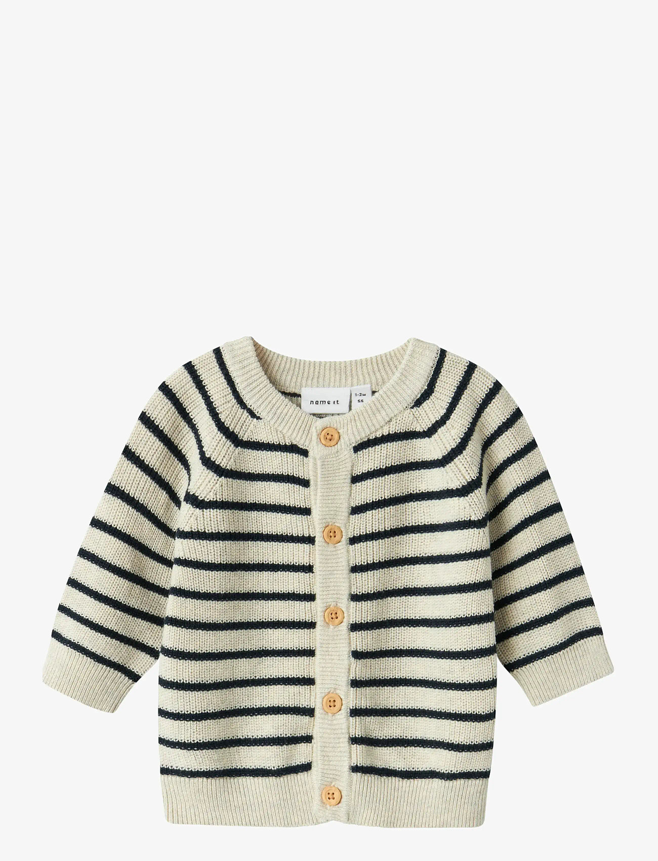 name it - NBMMAST LS KNIT CARD NOOS - cardigans - peyote melange - 1