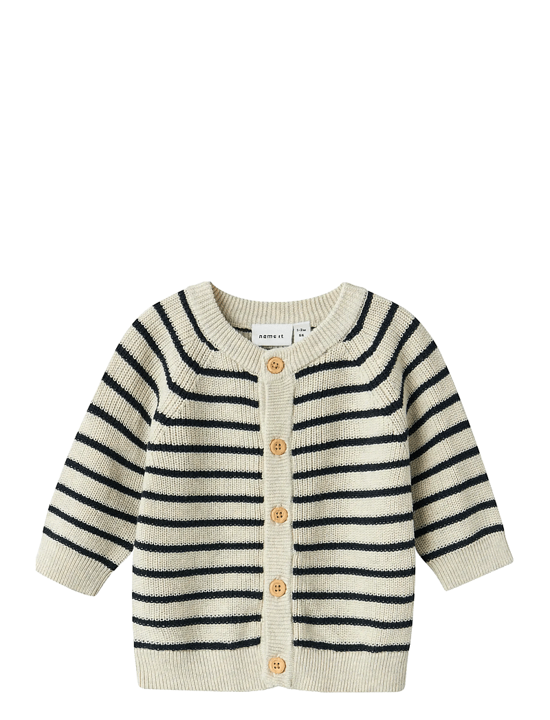 name it - NBMMAST LS KNIT CARD NOOS - cardigans - peyote melange - 1