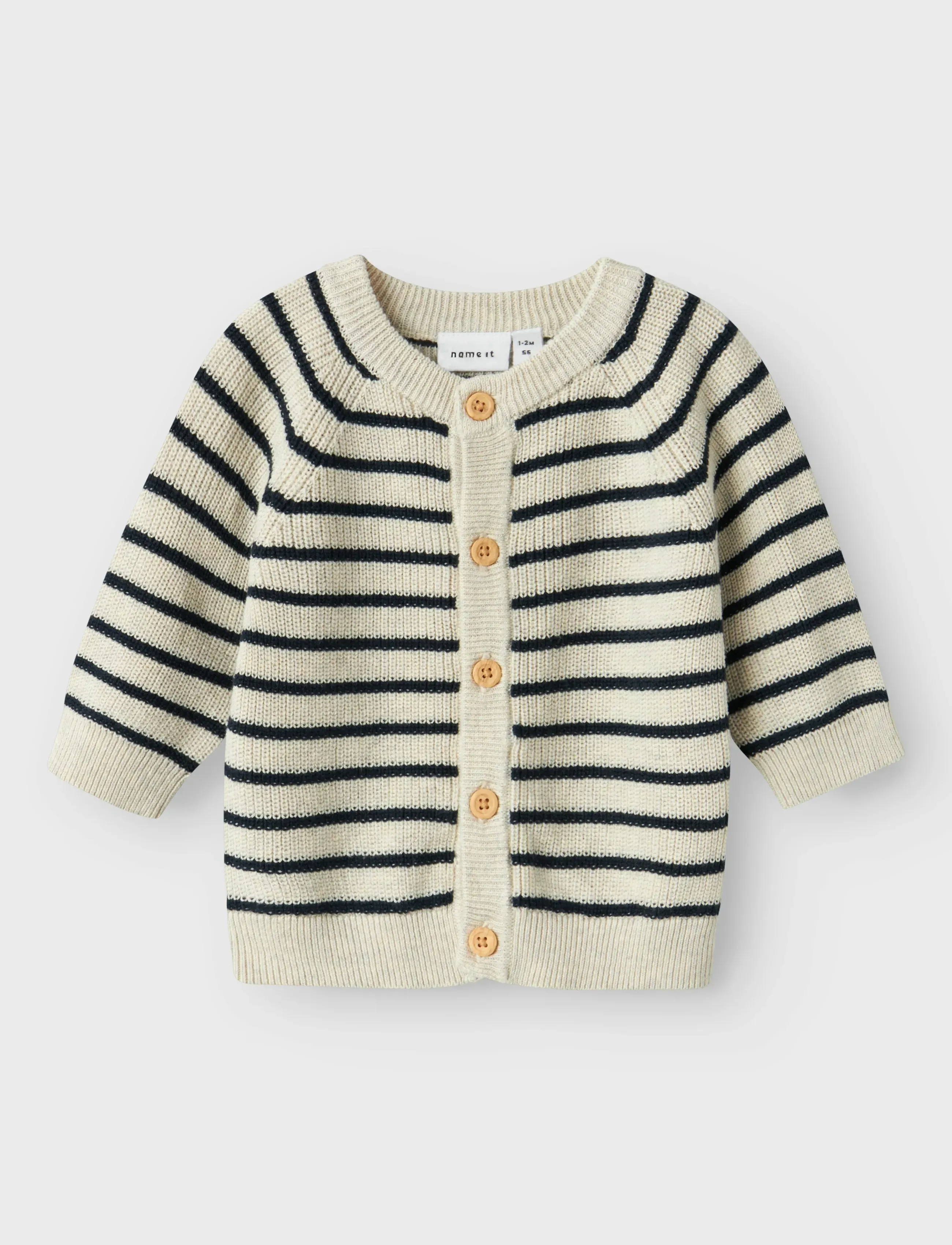 name it Nbmmast Ls Knit Card Noos, 50, Knitwear, Creme - Cardigans, Kinder