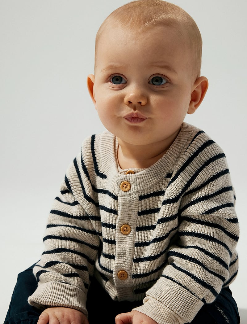 name it - NBMMAST LS KNIT CARD NOOS - cardigans - peyote melange - 4