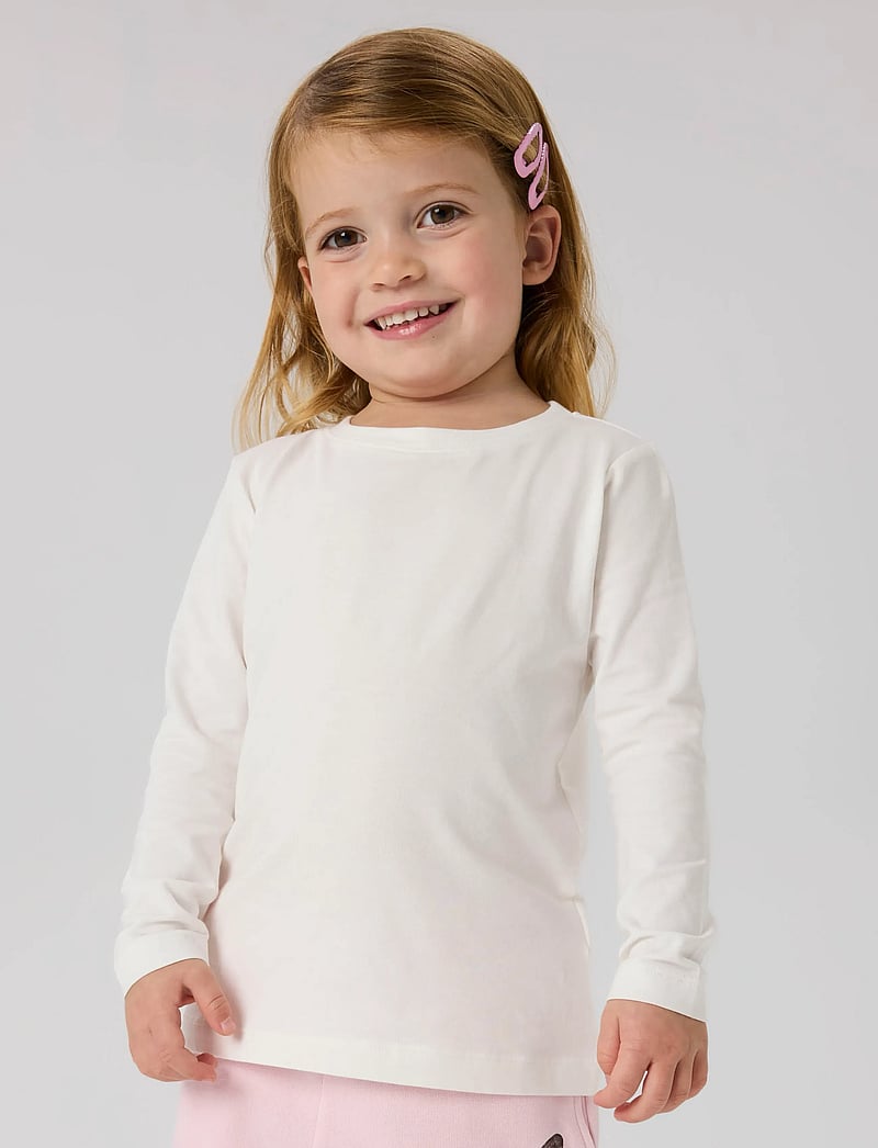 name it - NMFVIBBI LS TOP NOOS - langärmelig - cloud dancer - 2