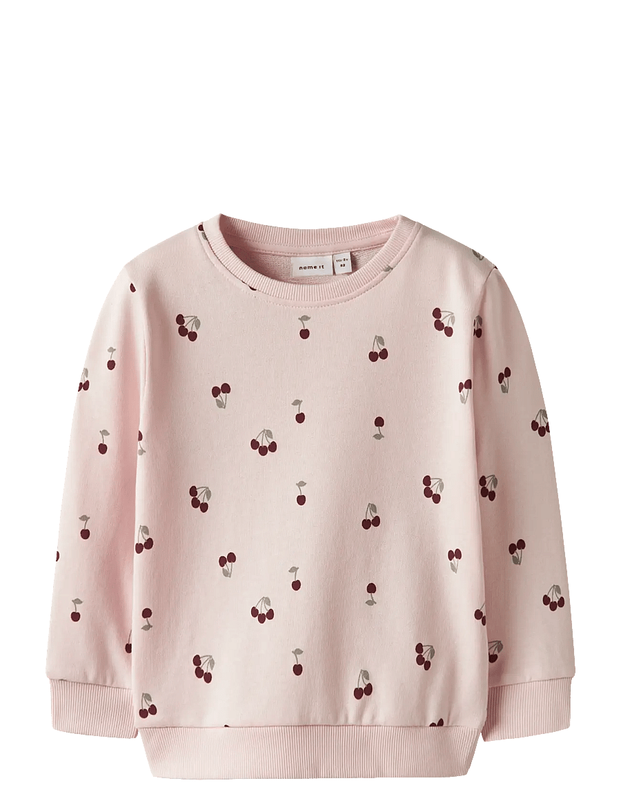 name it - NMFVALBA LS SWEAT UNB NOOS - sweatshirts - crystal pink - 1