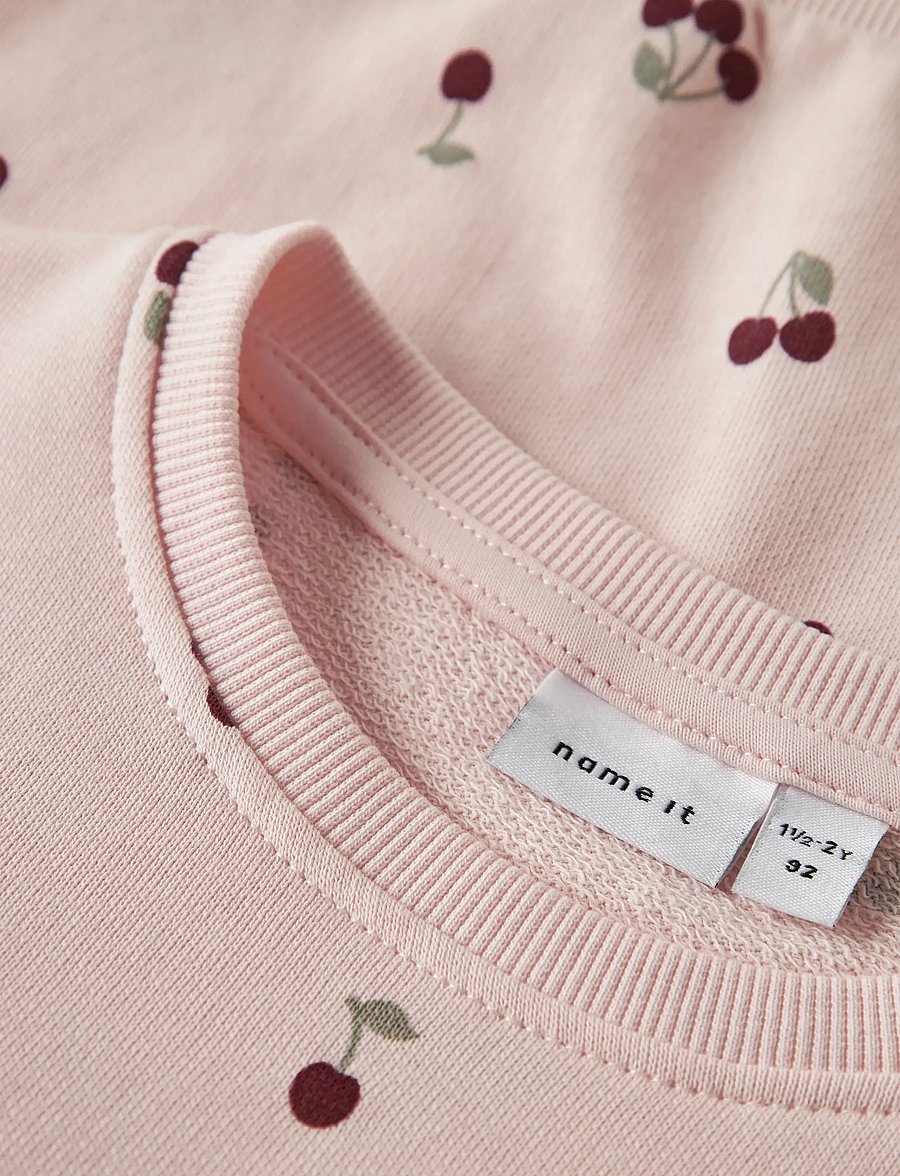 name it - NMFVALBA LS SWEAT UNB NOOS - sweatshirts - crystal pink - 3