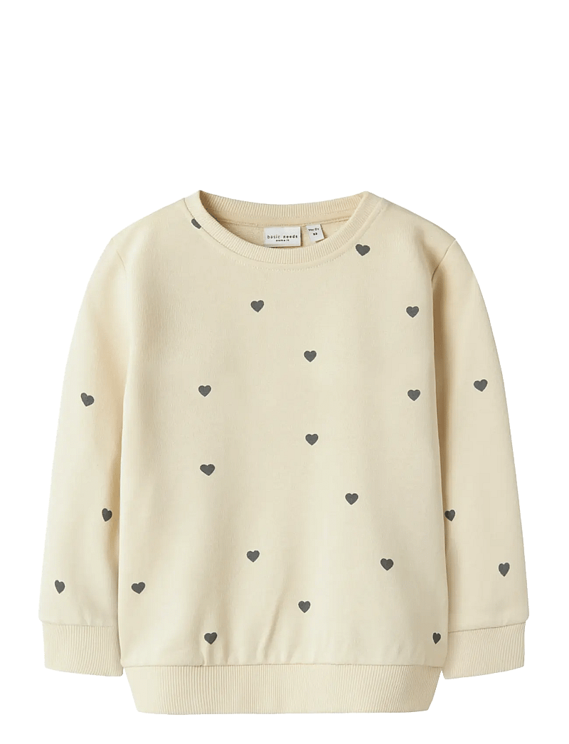 name it - NMFVALBA LS SWEAT UNB NOOS - sweatshirts - summer sand - 1