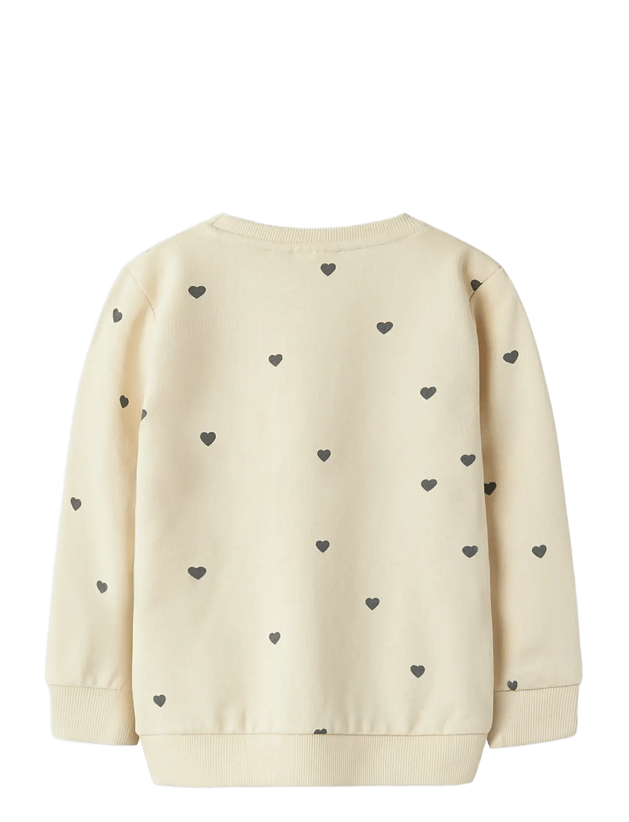 name it - NMFVALBA LS SWEAT UNB NOOS - dressipluusid - summer sand - 2