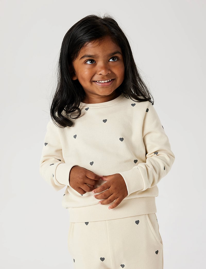 name it - NMFVALBA LS SWEAT UNB NOOS - sweatshirts - summer sand - 0