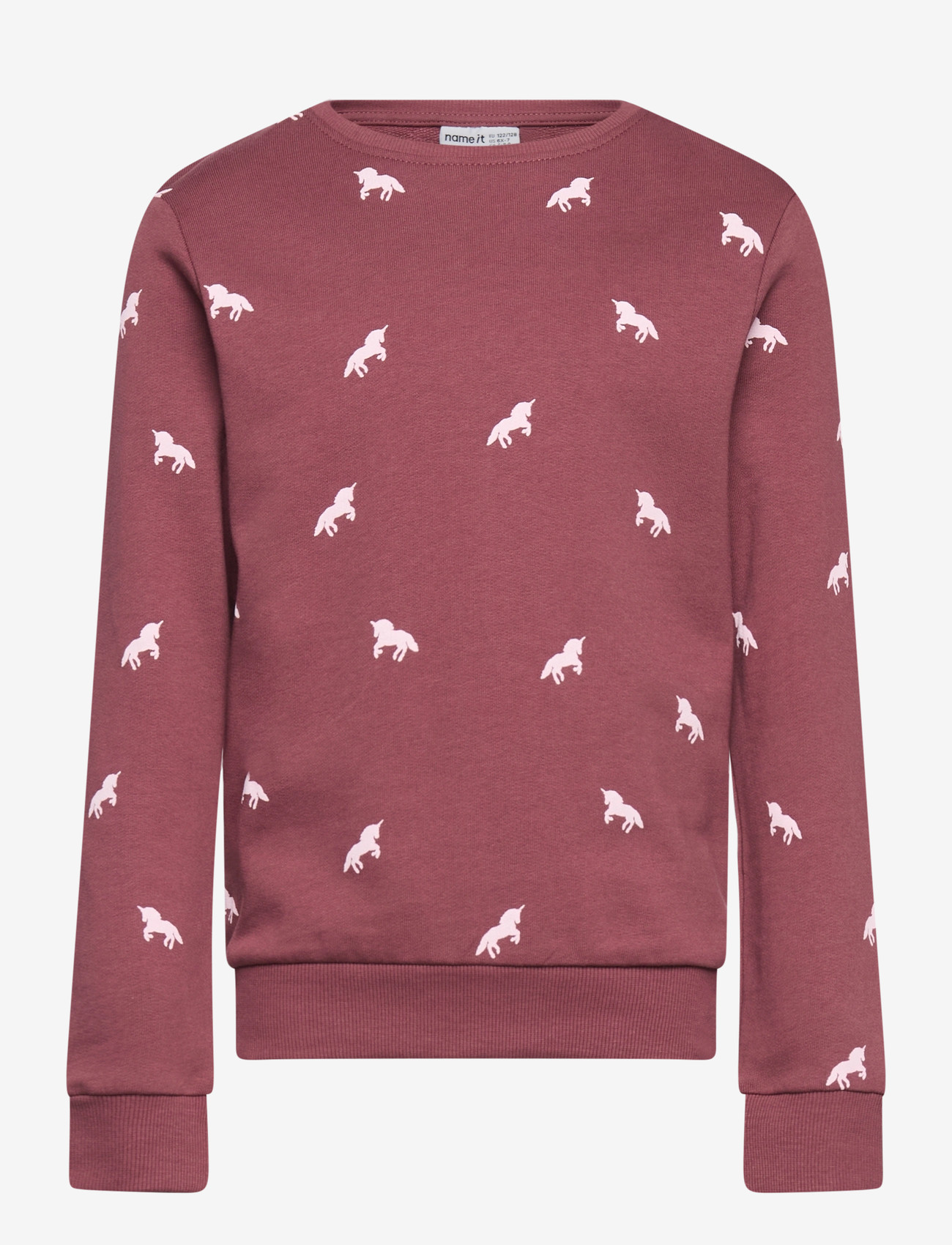 name it - NMFVALBA LS SWEAT UNB NOOS - dressipluusid - wild ginger - 0