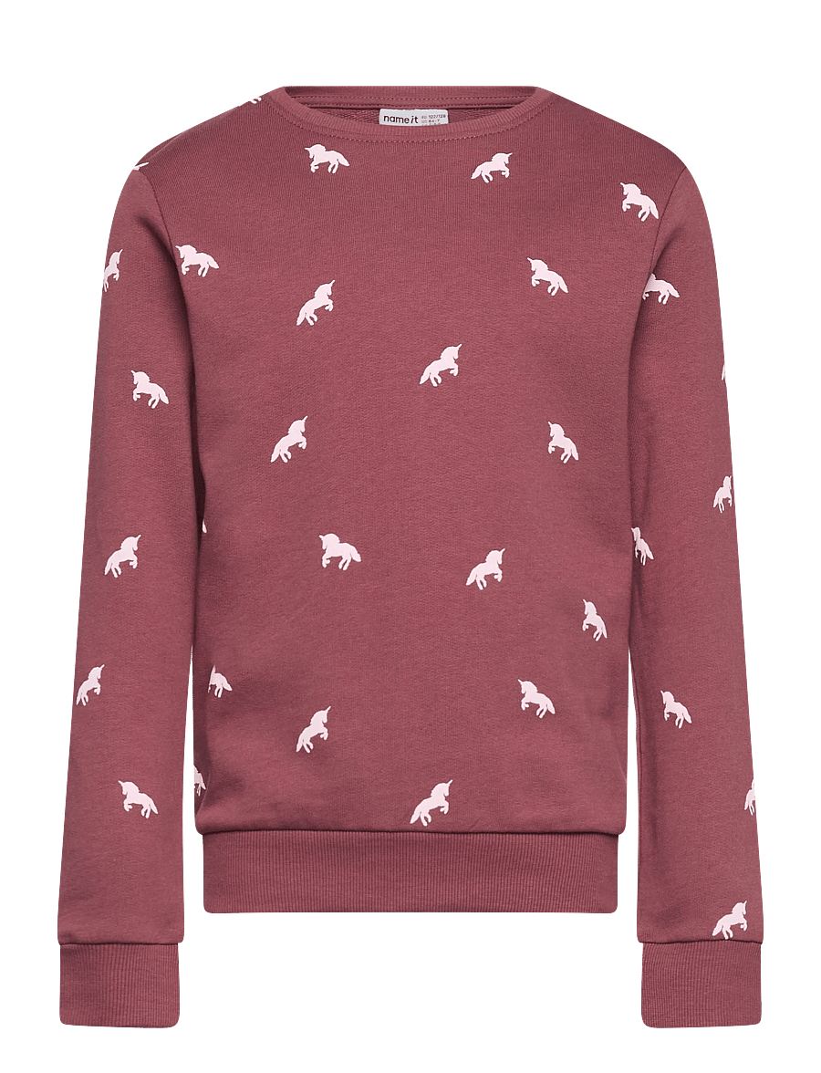name it - NMFVALBA LS SWEAT UNB NOOS - sweatshirts - wild ginger - 0